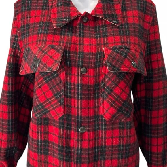 $780 Pierre-Louis Mascia Pancake Plaid Check Shirt Size XS 100% Wool - Picture 5 of 11